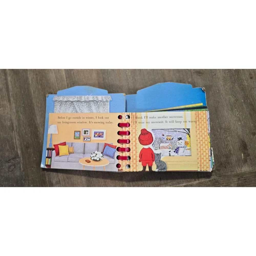 VINTAGE CHUBBY‎ PLAYSKOOL book i look out my window guc see images pages spiral